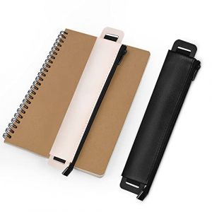 skytowards 2 &Eacute;tui &agrave; Stylo en Cuir PU Fait &agrave; La Main, Pochette de Protection de Stylo Vintage Porte-Stylo en Cuir avec Courroie &Eacute;lastique pour Apple Crayon, Stylo &agrave; Bille, Stylet Tactile（Noir et Kaki） (ASTROS OUSADOS UNIPESSOAL LDA, neuf)