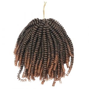 jojofuny Faux Tresses Crochet 30 M&egrave;ches Fibre Basse Temp&eacute;rature 20 CM Tresses Printani&egrave;res au Crochet Extensions Cheveux pour Usage Quotidien et F&ecirc;tes (Merlun, neuf)