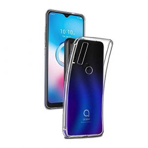 REY Coque pour ALCATEL 3L - ALCATEL 1S 2020, TPU Transparent en Silicone, Ultra Fine 0.33mm (REY ®, neuf)
