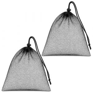Hawpasy 2PCS Sacs en Maille Pliables, Filet Nylon à Cordon pour Plage, Natation, Plongée, Yoga, Camping, Randonnée, Salle de Sport (HaoShiShiDa, neuf)