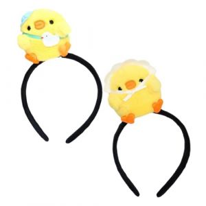 VALICLUD Lot De 2 Bandeaux En Peluche Pour Filles Accessoires Pour Photomaton Motif Poussin Accessoire Pour Cheveux Accessoire Pour Déguisement D'Animal Accessoire Pour Fête (Cedongh, neuf)