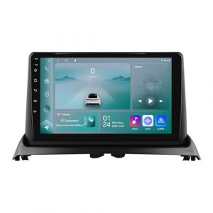 Ossuret Autoradio pour Renault Clio 2 2000-2012, 9 Pouces Android 13 &eacute;cran Tactile 2+32 Go Navigation GPS avec Carplay Android Auto WiFi Bluetooth Commande au Volant (Type A) (Hitour Tech, neuf)