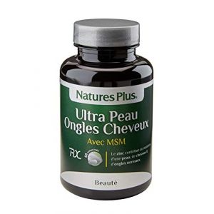 NaturesPlus - Ultra Peau Ongles Cheveux avec MSM 60 comprimés - 11 principes actifs - Améliore l'état de la peau, des cheveux et ongles - Antioxydant - Conçu et fabriqué par NaturesPlus (REKINKE, neuf)