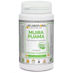 Muira Puama Labofloral 150 gélules dosées à 250 mg - Complément alimentaire - Anti-fatigue, Tonique - Fabriqué en france (PHYTOMOINSCHER, neuf)