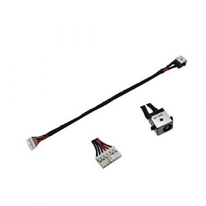 KinPower DC Jack Connecteur Alimentation Compatible avec ASUS X751SV X751YI X752 X752BP X752LA Ligne：18cm (DIY Micro, neuf)