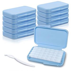 Cire Orthodontique, 10 Boîtes Cire Dentaire, Cire Orthodontique Prédécoupée, Cire de Soulagement, Soulager L'inconfort de Nos Dents, Haleine Fraîche, Saveur de Menthe (ANLUO-OU, neuf)