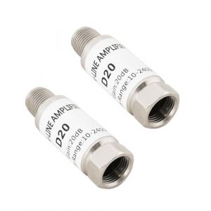 LT Easiyl 2PCS Amplificateurs en Ligne 20 DB 10-2400 MHz pour Satellite Amplificateur de Signal de Remplacement pour Amplificateur AMP Sat DVB-T (LT-Easiyl, neuf)