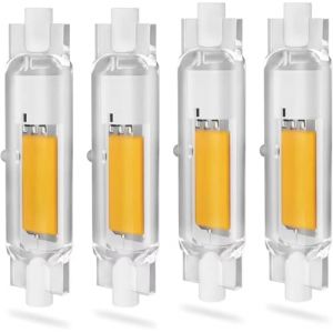 FDHVCB Ampoule R7S LED 78 mm Dimmable, LED R7S 20 W équivalente à une lampe halogène 200 W, R7S LED blanc chaud 3000 K 1500 LM, sans scintillement, AC 220-240 V,pour Lampadaire, Projecteur, lot de 4. (LYYWDD, neuf)