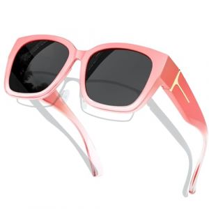 KANASTAL Surlunettes de Soleil Femme Polaris&eacute;es Sur Lunette de Soleil Rose D&eacute;grad&eacute;e Protection UV400 pour la Conduite Voyage (kanastal, neuf)