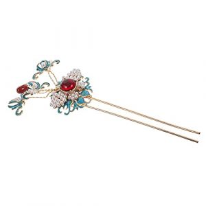 LRXIYODE Épingle à Cheveux Vintage Chinoise Perles Accessoire Coiffure Femme Rétro Baguette Décorative Chic pour Chignon et Style Classique (XPWU, neuf)