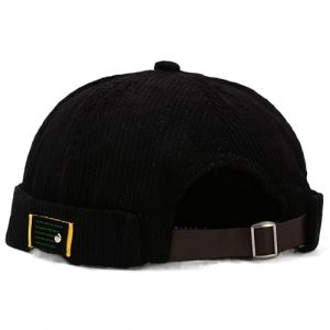 Bonnet d'automne Docker Casquette sans Visiere Homme Femme Velours C&ocirc;tel&eacute; Bonnet de Docker Imperm&eacute;able Lightweight Brimless Hat Bonnet Marin Miki (DUNMIN, neuf)