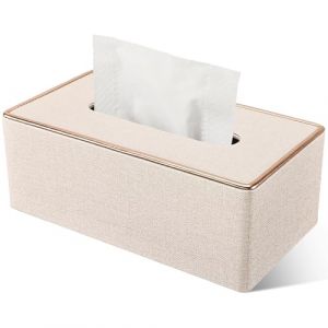 Rarapop Bo&icirc;tes &agrave; mouchoirs en Cuir PU, Distributeur de Mouchoir rectangulaire &ndash; pour d&eacute;corer la Maison, Le Bureau ou la Salle de Bain (Beige) (Rarapop fr, neuf)