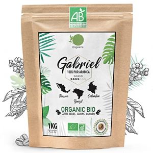 ORIGEENS CAFE GRAIN BIO 1kg | Café en Grain Arabica | Torréfaction Artisanale | Gabriel (Origeens, neuf)