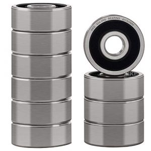 XiKe 624-2RS Roulement &agrave; Billes &agrave; Double &Eacute;tanch&eacute;it&eacute; 4x13x5mm Acier au Chrome et Pr&eacute;-lubrifi&eacute;s, 624RS Roulements &agrave; billes miniatures, 1 paquet de 10. (XIKE BEARINGS FR, neuf)