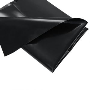 Bâche pour bassin - 3 x 6 m, Robuste Noire Bâche de Bassin en PVC, Bâche Liner pour Bassin Flexible Durable Préformée pour Bassin à Poisson Cascade de Jardin, Fontaines, Jardins d'eau Cascades (baixintc, neuf)