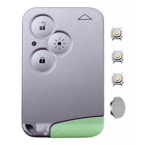 ANGOFIZ Coque Clé Carte 3 Boutons Phare Compatible avec Renault Laguna 2 Espace 4 Vel Satis + 3 Boutons Switch + Pile (ANGOFIZ, neuf)