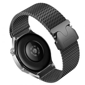 OUTPUTBT 22mm Bracelet M&eacute;tal Compatible avec Amazfit Bip 6 5/Balance/GTR 4/Garmin Venu 3 2/Huawei Watch Gt 5 4/Samsung/Fossil/Ticwatch/Suunto/Polar/COROS/Xiaomi Remplacement Acier inoxydable (OUTPUTBEAUTY, neuf)