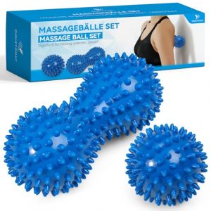 YANGTSUNG Set unique de 2 balles de massage diff&eacute;rentes,Massage de Trigger Point, Boule Myofasicale, Boule d'exercice,Balle de Massage Pour Masser les Pieds,dos,&eacute;paules,Bras (Yangtsung EU, neuf)