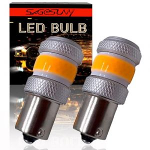 SageSunny Ampoule Bau15s py21W LED feu Clignotant Orange 3000K Anti Erreur Canbus 1156 Feux de Jour, DC 9-60V, lot de 2, Garantie d'un An (S.t Sunny auto led, neuf)