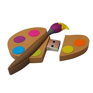 Ulticool - Palette Peintre Brosse Peindre 16 GB USB - 16 Go Flash Drive - Mémoire Stick Stockage de Données - Clé Design Unique et Original (Ulticool, neuf)