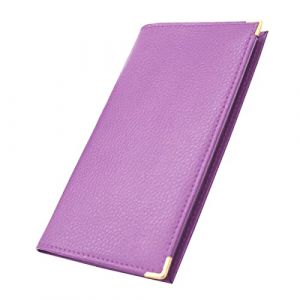 Charmoni - Etui Porte chéquier Porte Carte crédit pièce d'identité (C07 Mauve) (Charmoni, neuf)