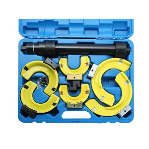 ATPEAM Compresseur de Ressort Amortisseur Universel 4,5 T, Kit pour Démontage et Montage des Ressorts de Suspension avec Mallette et Porte-Ressorts Interchangeables (ATP Technic, neuf)
