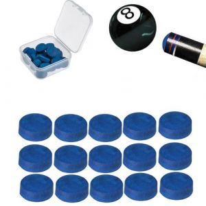 20 pi&egrave;ces embouts de queue de billard, embouts de queue de 10 mm, embouts de remplacement de queue de billard pour pi&egrave;ces de rechange de boule de billard, avec bo&icirc;te de rangement, remplacement (UAB WSVLKE LT, neuf)