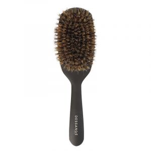 DESSANGE - Brosse a Cheveux - 100% Poils de Sanglier - Cheveux Soyeux Brillant - Tous Types de Cheveux - Brosse D&eacute;m&ecirc;lante - Lissante - Pelote Souple (La Brosse et Dupont, neuf)