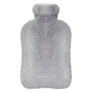 Bouillotte, opamoo Bouteille d'eau Chaude avec Housse 2L Bouillotte eau Chaude Bouillotte Peluche Amovible et Lavable Bouillotte en Caoutchouc Naturel Aide &agrave; Fournir Les Plus de Chaleur et de Confort (ZEALBION SARL, neuf)