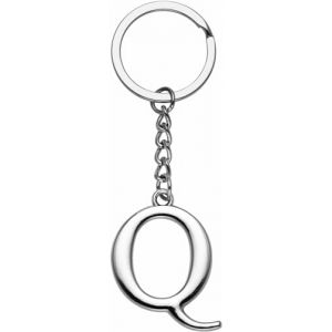 LUODAN Cadeau Femme Homme Porte-cl&eacute;s, Argent A-Z 26 lettre initiale pendentif porte-cl&eacute;s-Cadeaux S&oelig;urs Amiti&eacute; Coll&egrave;gue Papa Marraine Parrain id&eacute;es Cadeaux Meilleur Ami Anniversaire (Q) (hangzhoujiaranzhuangshicailiaoyouxiangongsi, neuf)