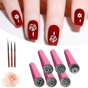 Stylo Tampon Nail Art, Nail Art Stamp Pen, Stylo Tampon Ongle, Tampon Ongle Nail Art, Stylo Pour Ongles Nail Art Pour Fleur Tampon, Stylo Tampon Pour Nail Art Pour La Maison, Salon De Beauté (6pc) (wuhuqimaoshangmaoyouxiangongsi, neuf)