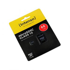 64Go Carte mémoire Compatible avec Nikon Coolpix P950, microSDXC, Classe 10, HighSpeed, avec Adaptateur SD (MobileLaden, neuf)