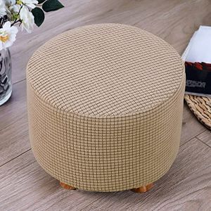 Rond/carré Elastique Housse Ottomane, 30*30CM Housse De Protection Jacquard Housse De Pouf Housse De Repose-Pieds Canapé Protecteur pour Housse De Tabouret De Rangement. ( Color : M , Size : 2pcs ) (XHIDLM, neuf)