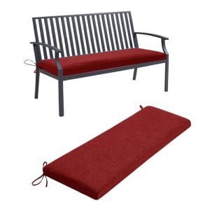 G&eacute;n&eacute;rique Coussin Salon De Jardin Exterieur, Coussin Banc Banquette- 5cm Coussin De Si&egrave;Ge De Fen&ecirc;Tre D'Int&eacute;Rieur avec Fond Antid&eacute;Rapant pour Coussin De Banc Balancelle en Rotin,Wine Red,120x40x5cm (haizhikejiyouxiangongsi, neuf)