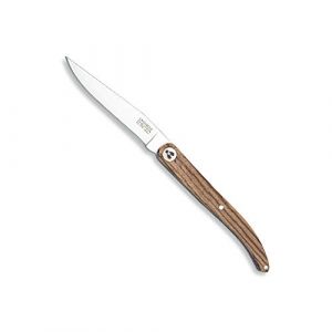 Laguiole Évolution Sens - Couteau de poche - Couteau pliant en bois lasuré - Couteau de poche haut de gamme - Lame en acier inox (TB Groupe, neuf)