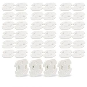BIGtec cache prise bébé 40 pièces cache prise cache prise electrique cache prise murale protection prise electrique bebe obturateur prise avec mécanisme rotatif pour enfant (lets-sell!!, neuf)