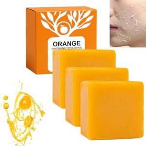 Savon Eclaircissant au Oranges,Savons Orange,Exfoliant,Naturel éclaircissant,Savon Eclaircissant Peau Noir Rapide et Efficace,Nettoyage En Profondeur Peau Lisse,Dissolvant De Taches Sombres (3) (9suYzi, neuf)