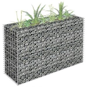homiuse 90x30x60 CM Cloture Jardin Exterieur Mur en Gabion JardinièRe Clã´Tures Dã©Coratives Claustra Exterieur Decoration Jardin pour Les Zones Commerciales Et RéSidentielles Pratique Et Beau (HOMIUSE-Dirrect, neuf)