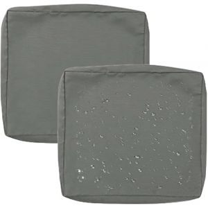 Lot de 1/2/4 Housse de Coussin Exterieur Impermeable 50x50 60x60 Housses de Coussin de Siège de Canapé avec Fermeture éclair pour Salon de Jardin, Canapé, Terrasse(Color 1,65x65x10cm(2pcs)) (AlienGi, neuf)