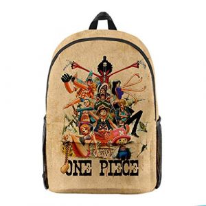 WANHONGYUE One Piece Anime Backpack Sac à Dos Sacs portés Dos Sac d'école pour Garçon et Fille / 7 (WANHONGYUE, neuf)