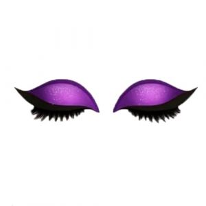 Patch de cils à paupières paresseux, autocollant de cils 2-en-1 réutilisable à paupières, autocollant pochoirs pour toutes les formes des yeux, autocollant naturel 3D avec faux cils et ombre (Violet) (Hikaka, neuf)