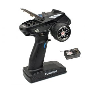 DUMBORC X6 &Eacute;metteur RC avec alarme gyro X6FG int&eacute;gr&eacute;e pour une faible consommation d'&eacute;nergie et une protection incontr&ocirc;lable - T&eacute;l&eacute;commande en mode mixte pour voiture/bateau/r&eacute;servoir (X6 W/GYRO) (RC Radio Hobby, neuf)