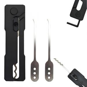 YAYNO Clef passe partout Set Clé Universell Clés à Gorge Universelles Professionnelles en Acier Inoxydable Clé à panneton Universelle, Outil d'ouverture pour Portes de Chambre et Serrures à Clé (peimichen, neuf)