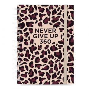 Women Warriors Agenda 2026 Journalier A5 Never Give Up 360 &ndash; Daily Planner Spiral&eacute; 1 Jour par Page avec Trackers Mensuels, To-Do Lists et Notes Quotidiennes | L&eacute;opard (Women Warriors, neuf)