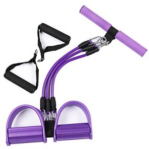 Cihely Corde De Tension Multifonctionnelle, &Eacute;lastique Sport Expander P&eacute;dale de Fitness Bandes de R&eacute;sistance 3 Tube Jambes Exerciseur Abdos Musculation Abdominaux Extenseur pour Gym Yoga Bras (Anboyi, neuf)