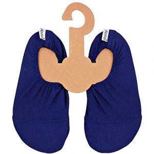 Slipstop Enfants Chaussures de Plage antid&eacute;rapantes Chaussures de Sport Chaussures de Natation Piscine Vacances Yoga Unisexe, Bleu Marine, T. 24-26 (get2trade, neuf)