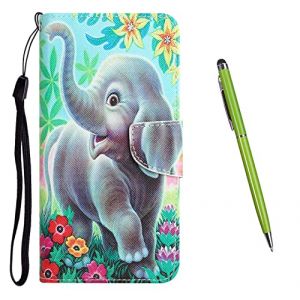 TOUCASA Coque pour Samsung Galaxy A23 4G/ F23 5G/ M23 5G/ M13 4G/ A23 5G, [Fermeture Magn&eacute;tique], Etui Portefeuille Antichoc Housse Protection avec Motif, Coque Cuir pour Samsung A23 4G (El&eacute;phant 2) (Mltour-EU, neuf)