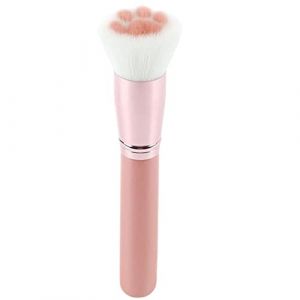 Pinceau, 1 PC Pinceau de Maquillage Patte de Chat Pinceaux Cosm&eacute;tiques Professionnels Poudre Blush Outil Cosm&eacute;tique Multifonctionnel (Rose), Ensemble Pinceaux Maquillage (yunchengshiyanhuquxiongxueshangmaoyouxiangongsi, neuf)