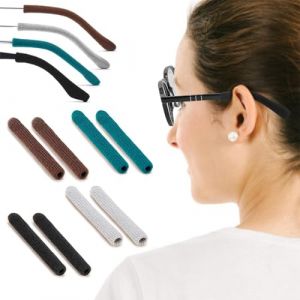 JEYORZY 4 Paires Protege Branche Lunette, Couvre Branche Lunette en Tissu de Coton Tricoté Doux, Anti Glisse Lunettes, Accessoires de Lunettes de Elastiques Antidérapants, pour Lunettes de Lunettes (Wacicy EU, neuf)