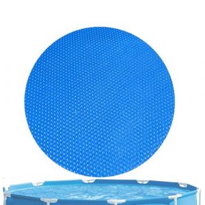 Couverture Solaire Ronde pour piscines de 1,8 m, 2,4 m, 3 m, 3,6 m, 4,5 m, Bâche Solaire pour piscines enterrées et Hors Sol, Couverture Thermique à Bulles, Accessoires de Piscine (atteryhui, neuf)